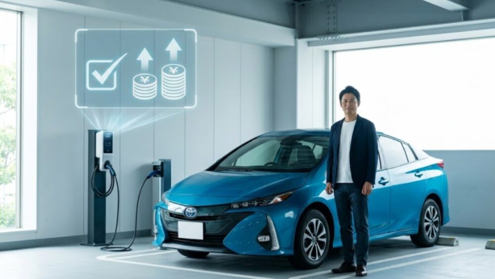 プリウスPHVの補助金と条件別の維持費シミュレーション