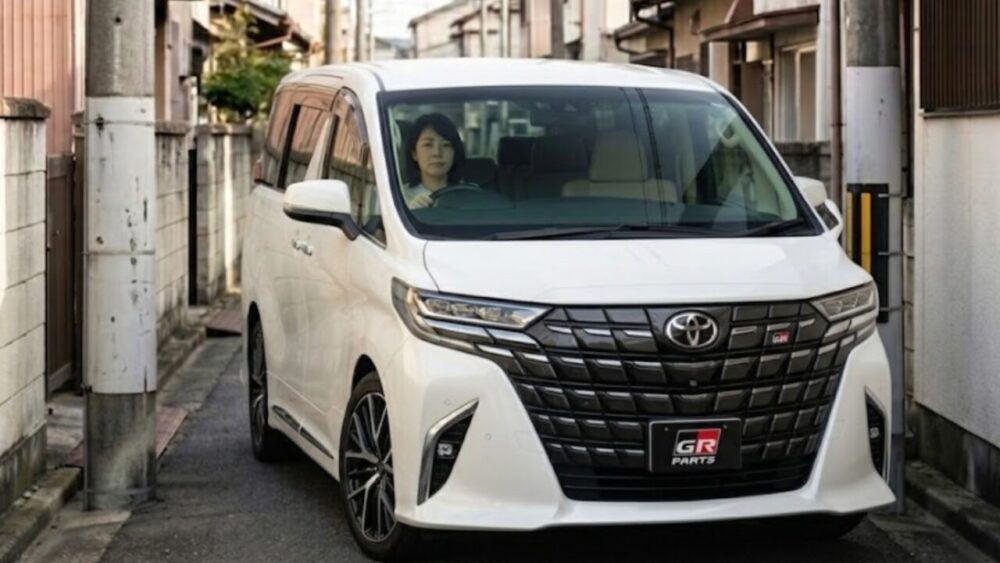 狭い道でのアルファード vs ヴォクシー