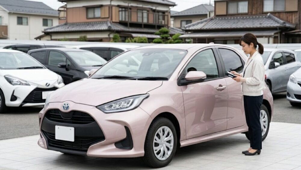 中古車で狙うピンクが個性的で可愛い