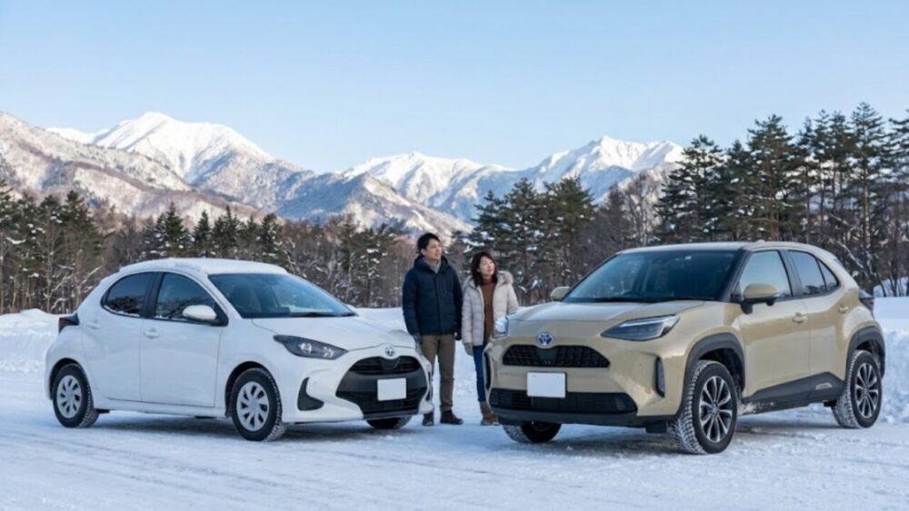 ヤリスとヤリスクロスの雪道モード