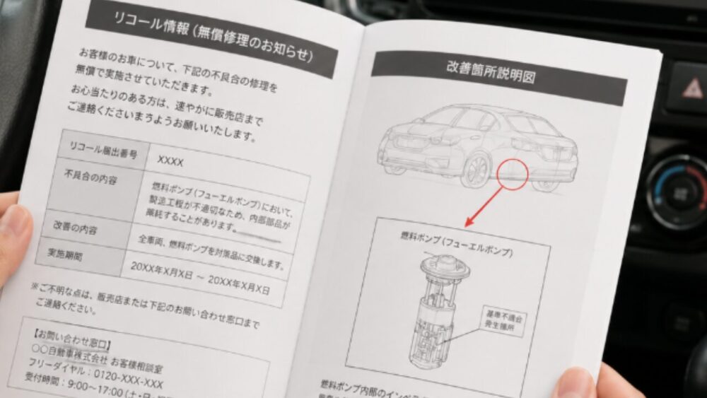 燃料ポンプのリコール