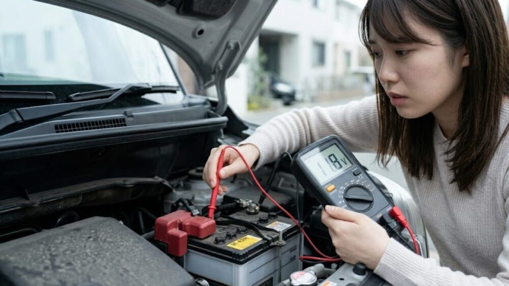 バッテリー電圧の正常値と低下の症状