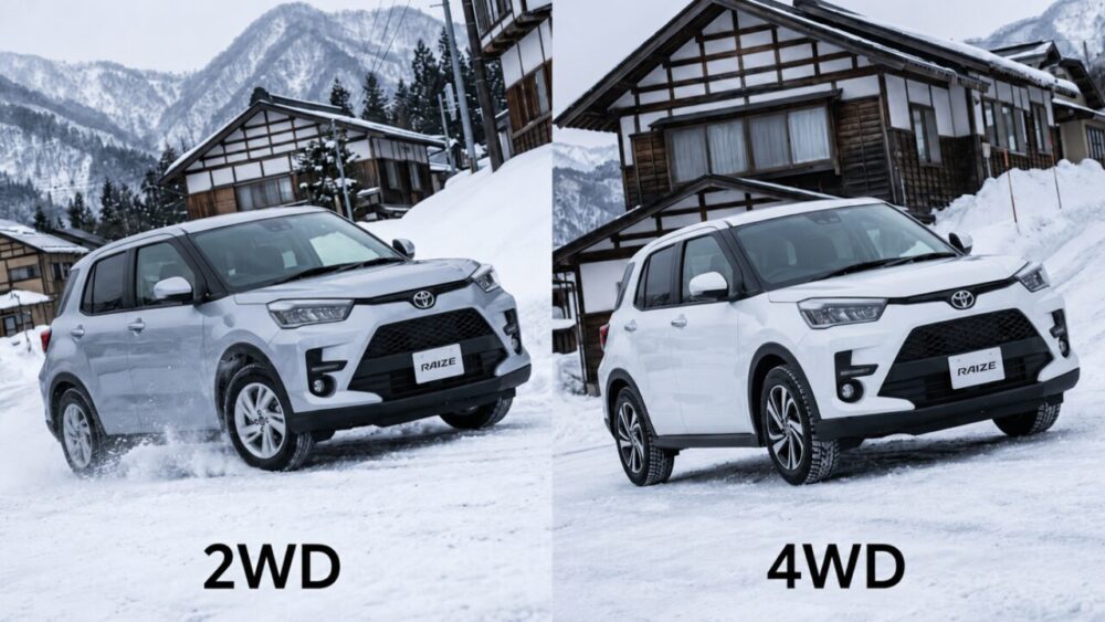 雪道における2WDとの性能の違い